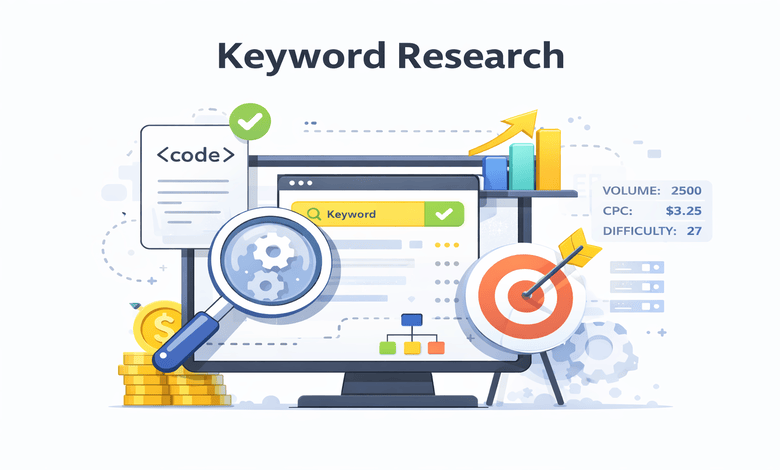 آموزش تحقیق کلمات کلیدی